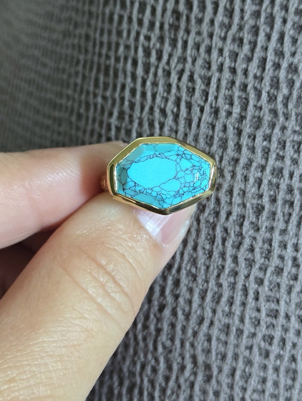 Melinda Maria Turquoise🩵 "Slice" Ring💍 - NWOT - Picture 12 of 16